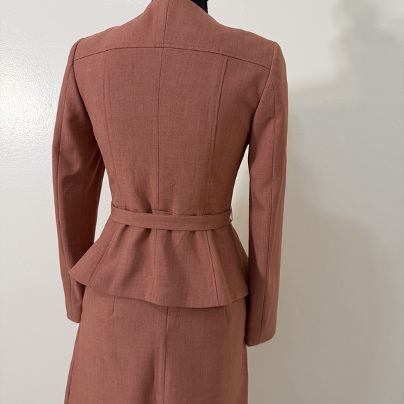 Cleopatre II x May 10 Vietnamese Designer Suit Set –Rust Red/Rust/Terracotta - Picture 8 of 15